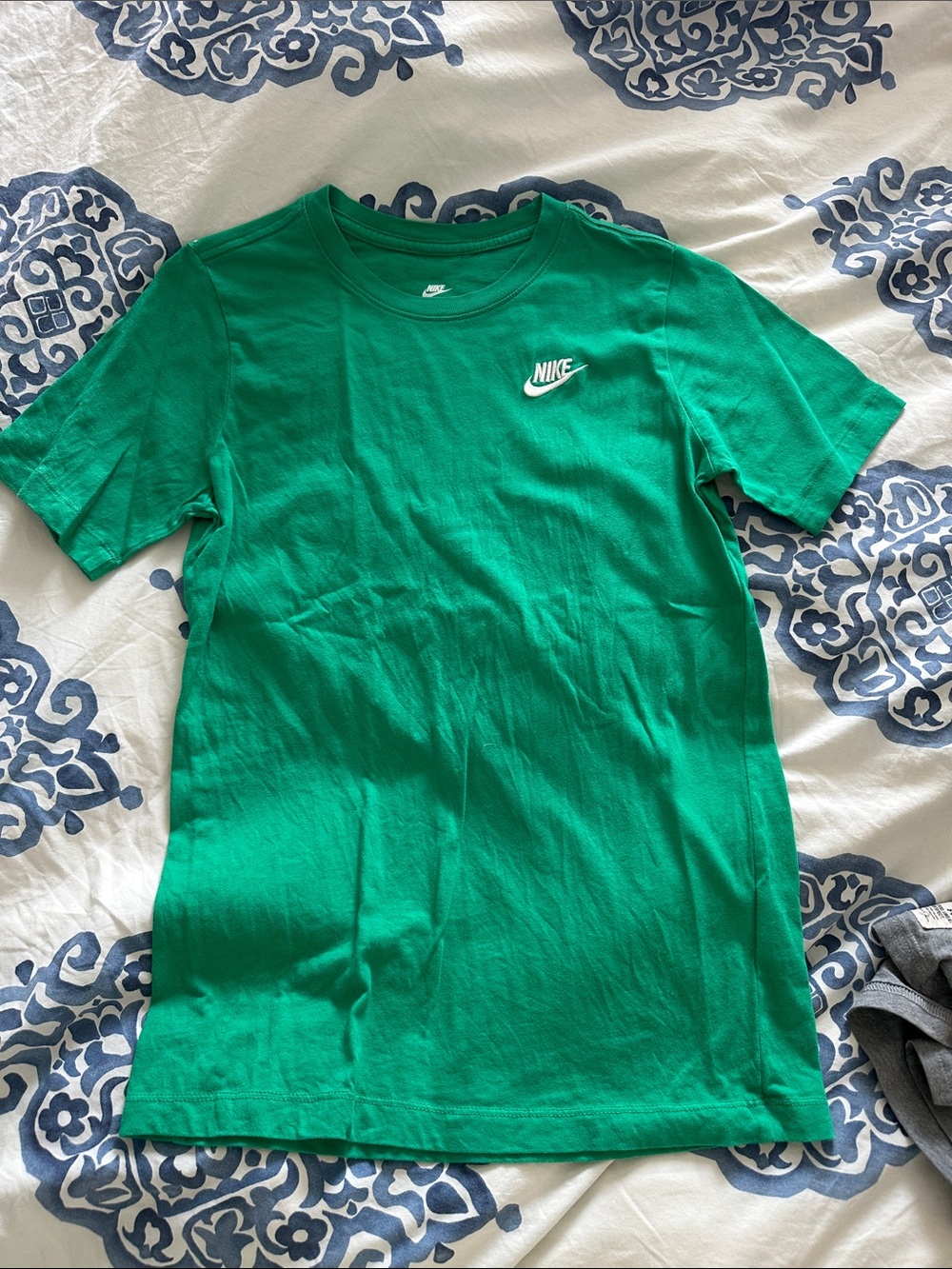 Nike Emerald Green Tee with White Swoosh